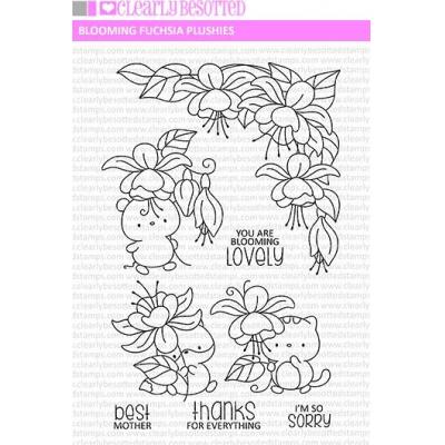 Clearly Besotted Clear Stamps - Blooming Fuchsias Plushies